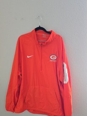 Nike Orange Georgia Football Pullover Windbreaker